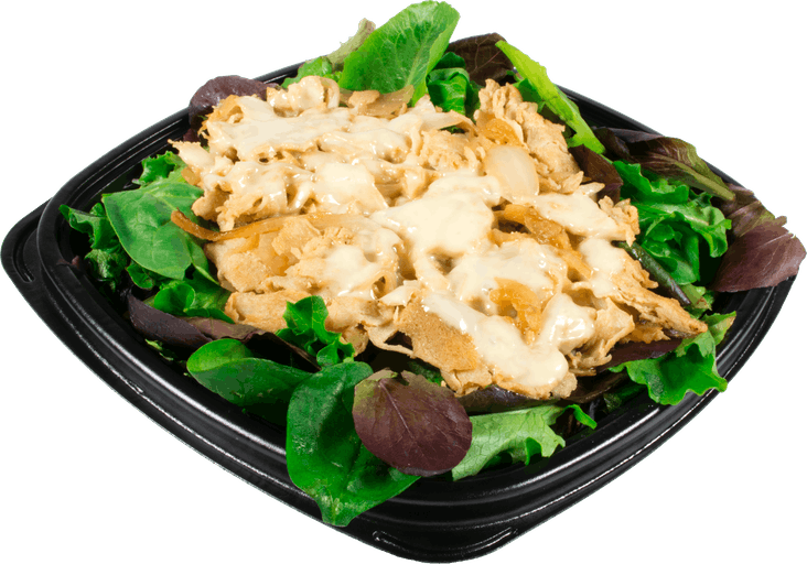 Chicken Philly Salad, fresh salads, subs and salads, cheesesteak salad.