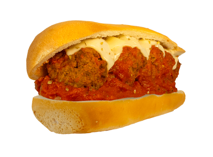 #13 Meatball Classic sub by Lennys Grill & Subs. Meatball sub, meatball sandwich.